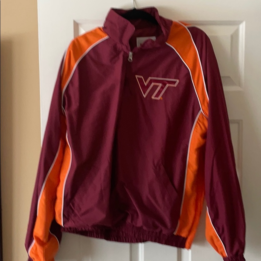 Virginia Tech 1/4 zip pull over SZ Medium